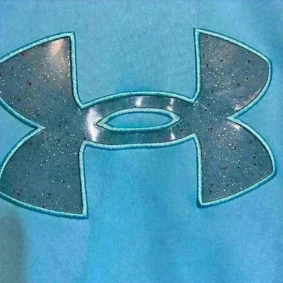 Under Armour Girls  Size YM Fleece Wordmark Twist Hoodie - Picture 3 of 4